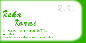 reka korai business card